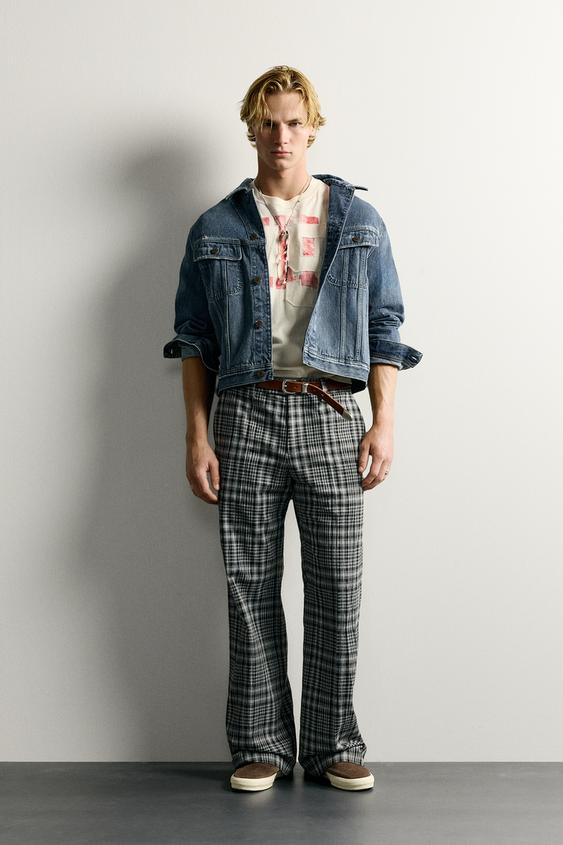 RELAXED FIT DENIM JACKET WITH TAB - Blue by Zara - Image 0