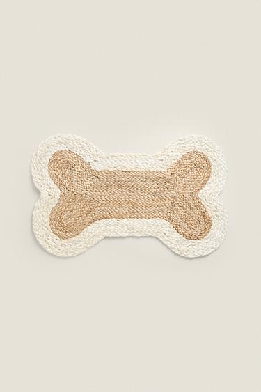 JUTE BONE PET RUG - Light beige by Zara