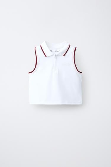 SPORTY POLO SHIRT - White by Zara