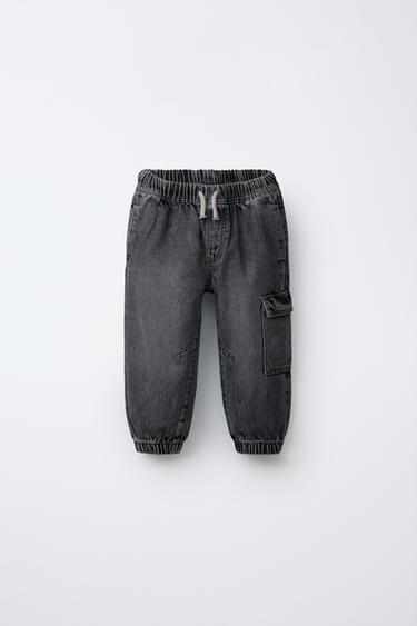 CARGO JOGGER JEANS - Grey by Zara - Image 0