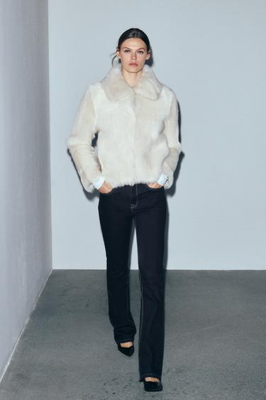 ZW COLLECTION BOOTCUT HIGH-WAIST JEANS - Blue by Zara