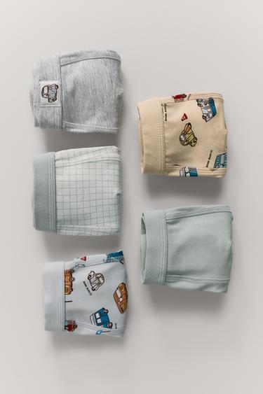 2-6 YEARS/ FIVE-PACK OF CAR BOXERS - Multicoloured by Zara