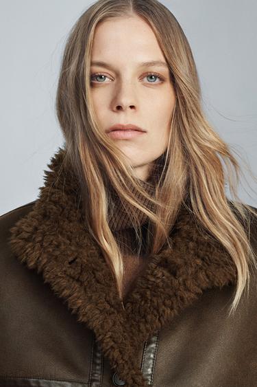 ZW COLLECTION REVERSIBLE BOMBER JACKET - Chocolate brown by Zara