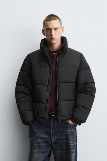 RELAXED FIT PADDED JACKET - Black by Zara