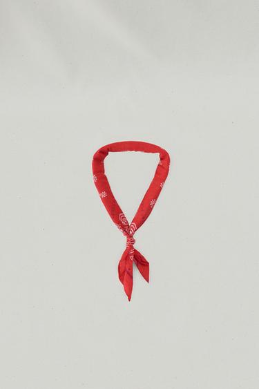 PAISLEY PRINT BANDANA AARON LEVINE X ZARA - Red by Zara