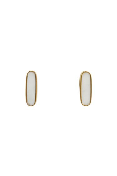 PACK OF OVAL MARBLE DOOR KNOBS (PACK OF 2) - Golden by Zara
