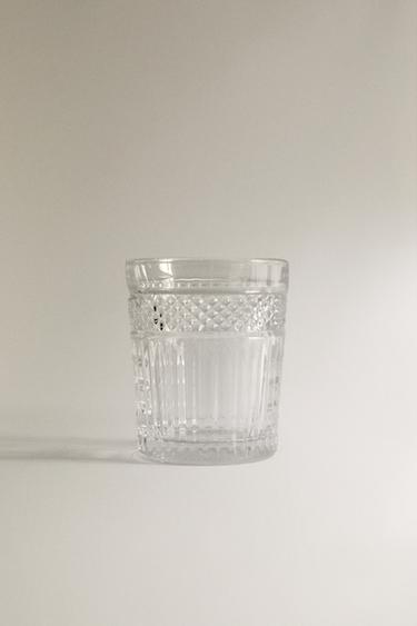 RAISED DESIGN GLASS TUMBLER -  by Zara - Image 0