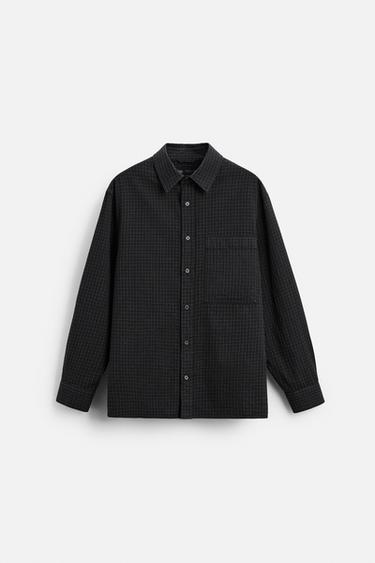 SOFT COTTON SHIRT - Black by Zara