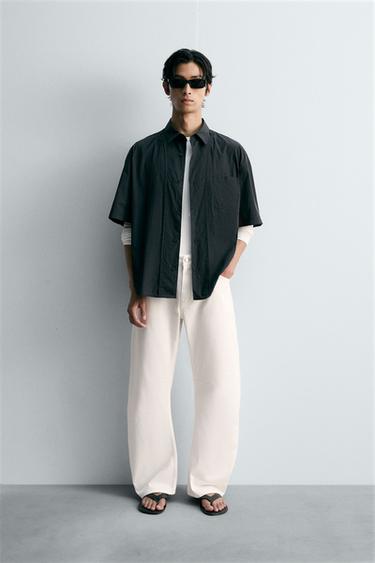 RELAXED BARREL FIT LIMITED EDITION JEANS - Oyster-white by Zara - Image 0