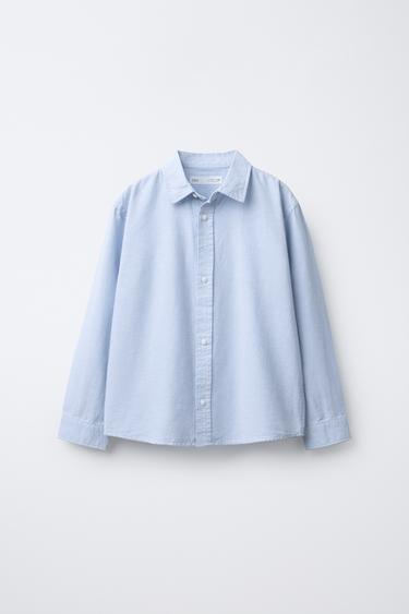 BASIC OXFORD SHIRT - Light blue by Zara - Image 0