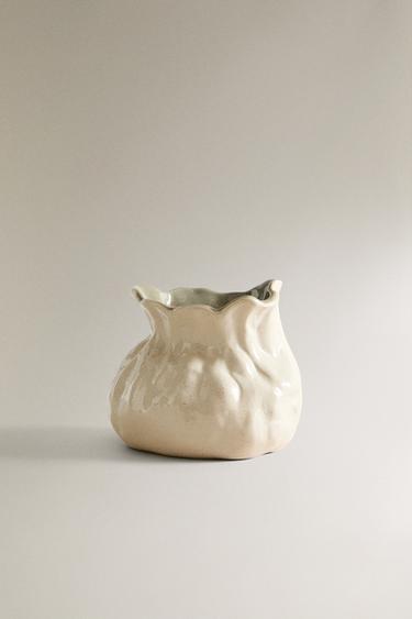 CERAMIC ARTICHOKE VASE - Green by Zara