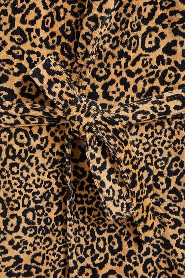 LEOPARD JACQUARD BATHROBE (400 GXM²) - Leopard by Zara