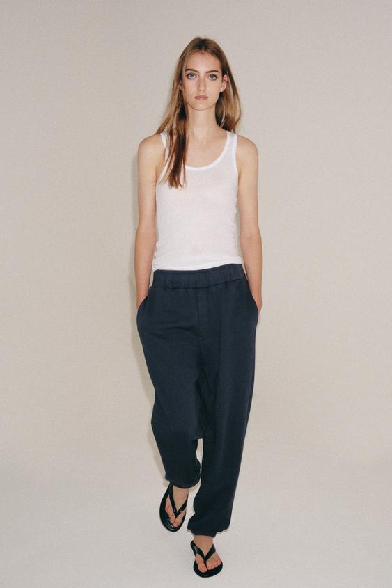 WASHED EFFECT TROUSERS - Indigo by Zara - Image 0