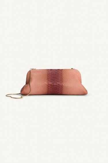 LIMITED EDITION EMBOSSED LEATHER POUCH BAG - 1-611 by Zara