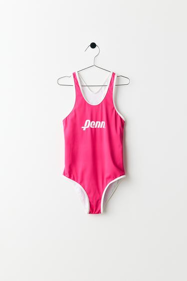 6-14 YEARS/ PENN © PIPED SWIMSUIT - Fuchsia by Zara