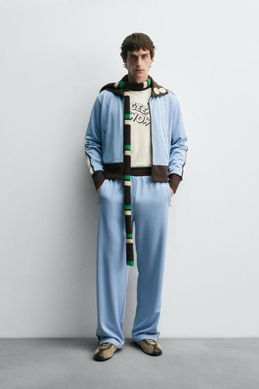 CONTRAST JOGGER JACKET HARRY LAMBERT FOR ZARA X DISNEY - Sky blue by Zara