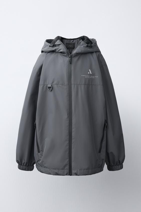 WATER-REPELLENT LIGHTWEIGHT JACKET - Anthracite grey by Zara - Image 0
