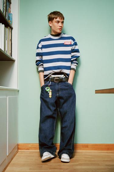 SKATER STRAIGHT LEG JEANS - Blue by Zara