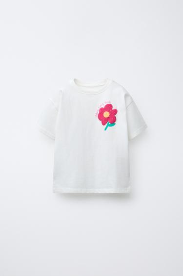 T-SHIRT WITH RAISED PRINT - Multicoloured by Zara