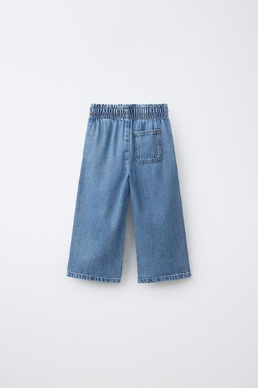 WIDE-LEG JEANS - Mid-blue by Zara