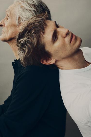 COTTON/LINEN KNIT POLO SHIRT - Navy blue by Zara