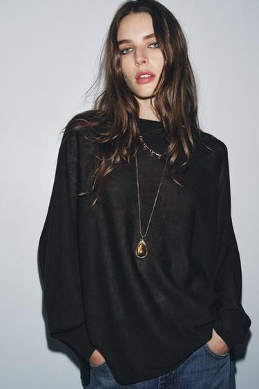 PACK OF 2 METAL NECKLACES WITH STONE - Golden by Zara