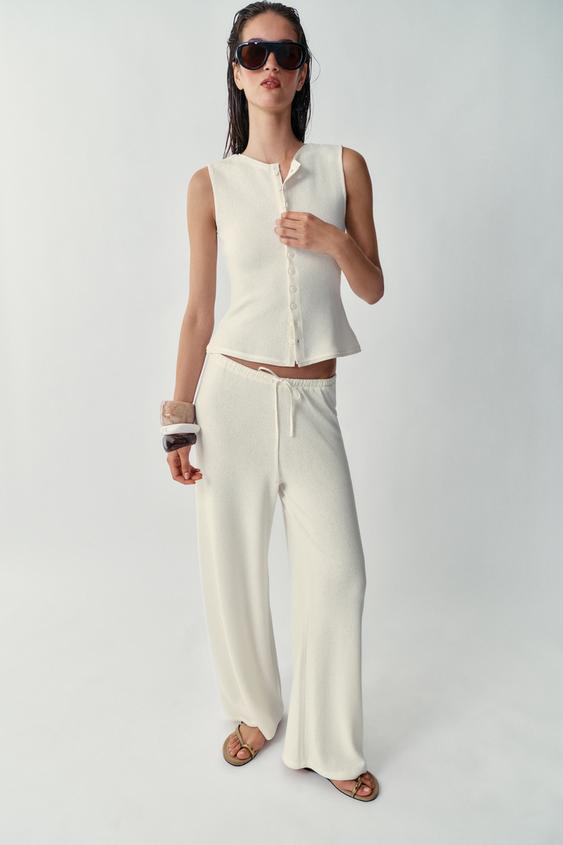 RUSTIC TROUSERS - Ecru by Zara - Image 0