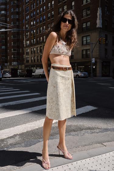 SATIN-EFFECT HIGH-HEEL SANDALS - Pink by Zara