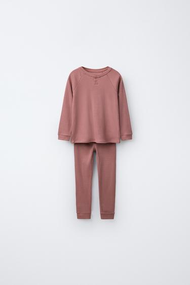 AGES 2-6/ MERINO WOOL PYJAMAS - Pink by Zara - Image 0