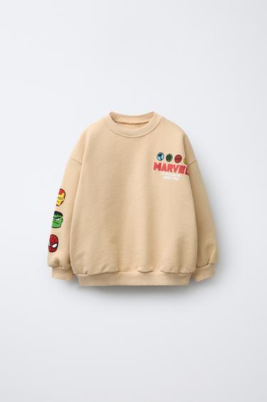THE AVENGERS © MARVEL PRINTED SWEATSHIRT - Light beige by Zara - Image 0
