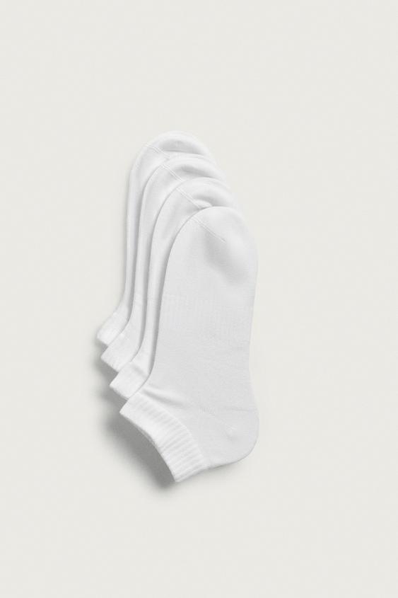 4-PACK OF BASIC ANKLE SOCKS - White by Zara - Image 0
