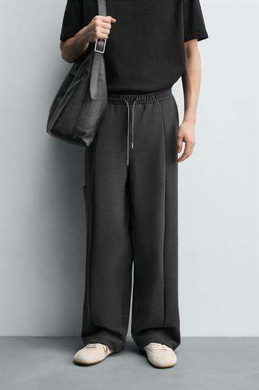 INTERLOCK CARGO JOGGING TROUSERS - Mid-grey by Zara