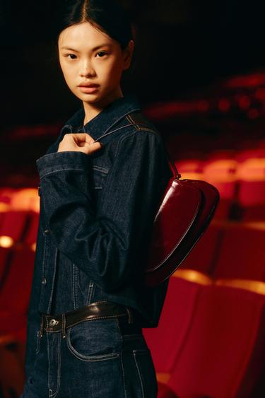 FLAP SHOULDER BAG - Red by Zara