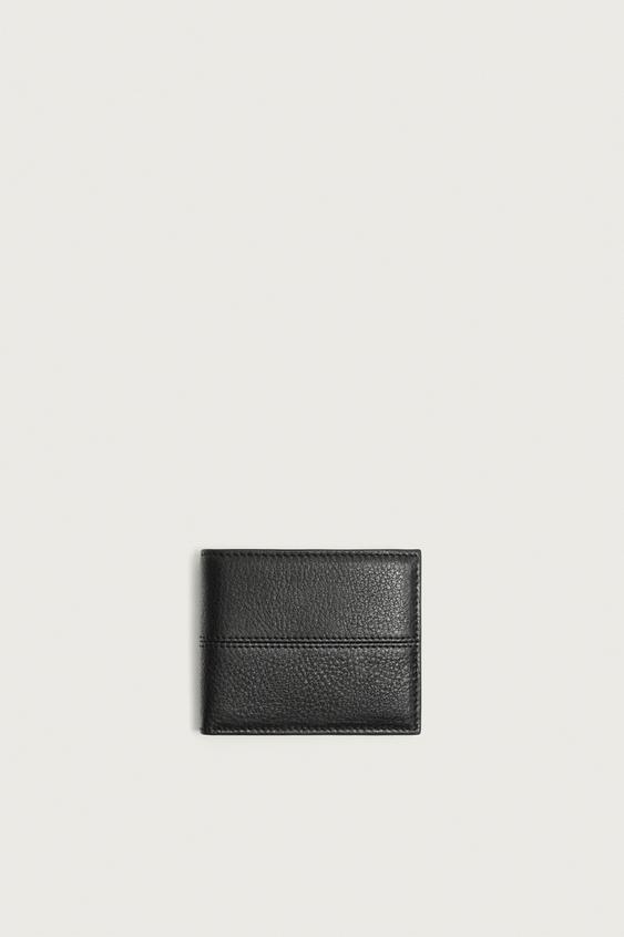 LEATHER WALLET - Black by Zara - Image 0