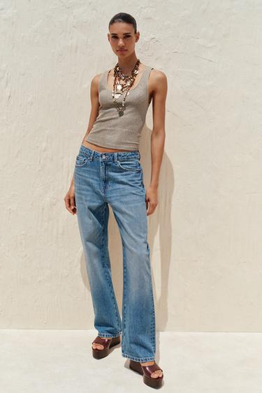 TEXTURED METALLIC THREAD TOP - Golden by Zara