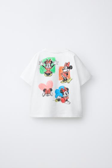 MINNIE MOUSE © DISNEY CARTOON T-SHIRT - White by Zara