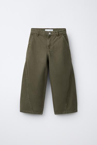 BALLOON TROUSERS - Khaki by Zara