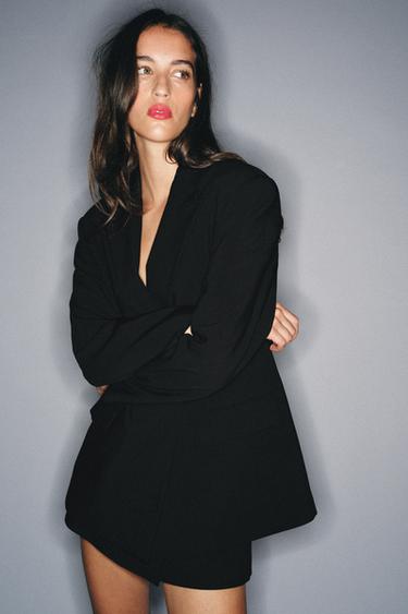 OVERSIZE DOUBLE-BREASTED BLAZER - Black by Zara