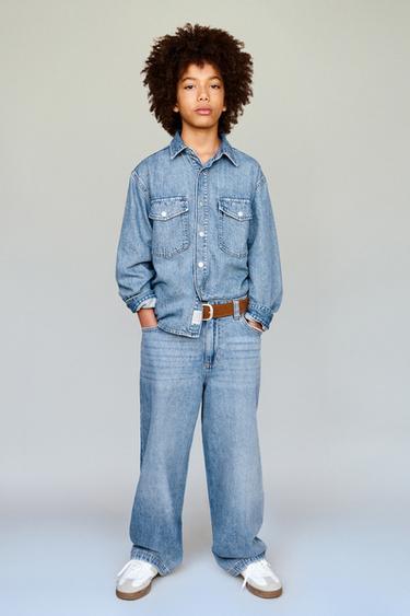RELAXED BAGGY JEANS - Blue by Zara