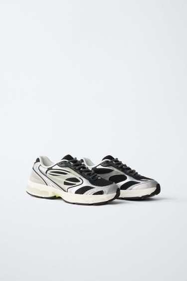 MESH TRAINERS - Black by Zara