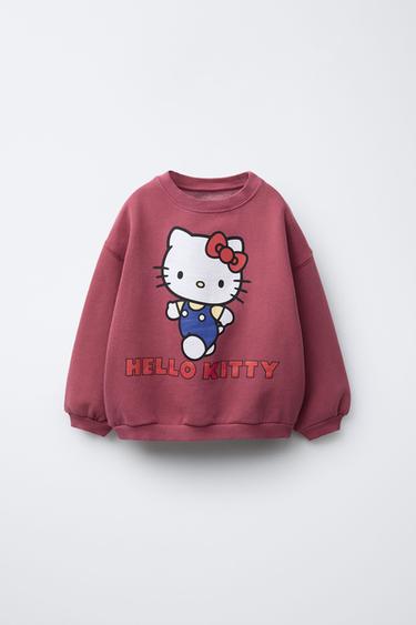 HELLO KITTY © SANRIO PRINT SWEATSHIRT - Dark pink by Zara