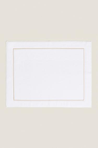BATH MAT WITH TRIM - Beige by Zara - Image 0