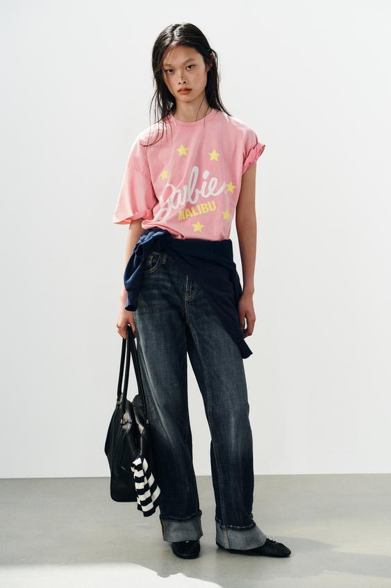 BARBIE® WASHED EFFECT T-SHIRT - Pink by Zara - Image 0