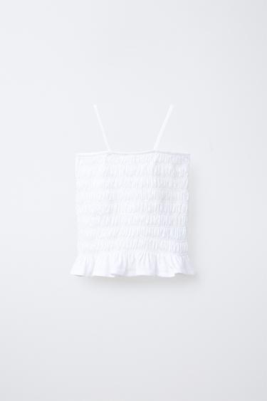 ELASTIC TRIM T-SHIRT - White by Zara - Image 0
