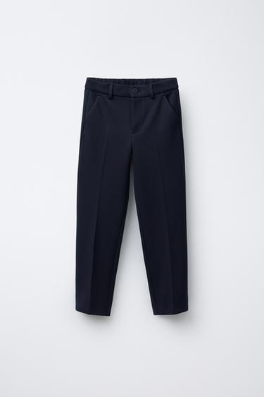 COMFORT SUIT TROUSERS - Navy blue by Zara - Image 0