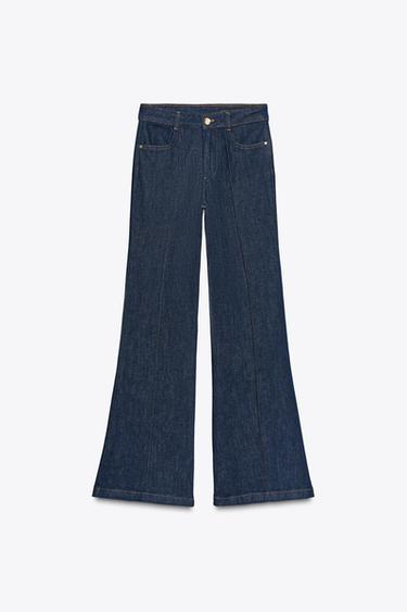 Z1975 FLARE SEAM TROUSERS - Indigo by Zara