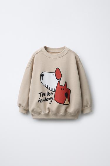 PRINTED SWEATSHIRT - Light beige by Zara - Image 0