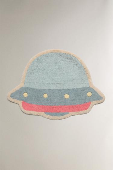 CHILDREN'S FLYING SAUCER BATH MAT - Light blue by Zara - Image 0