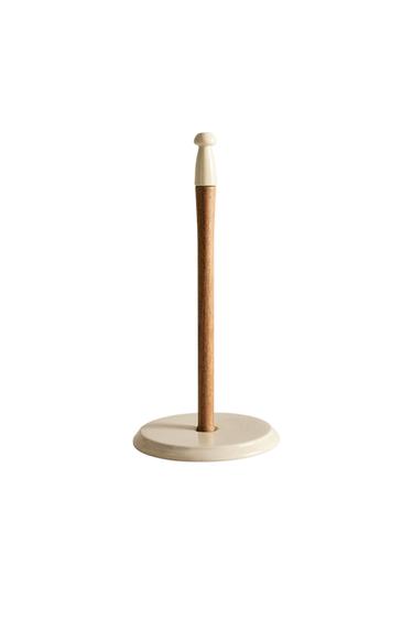 CERAMIC KITCHEN ROLL HOLDER - Cream by Zara