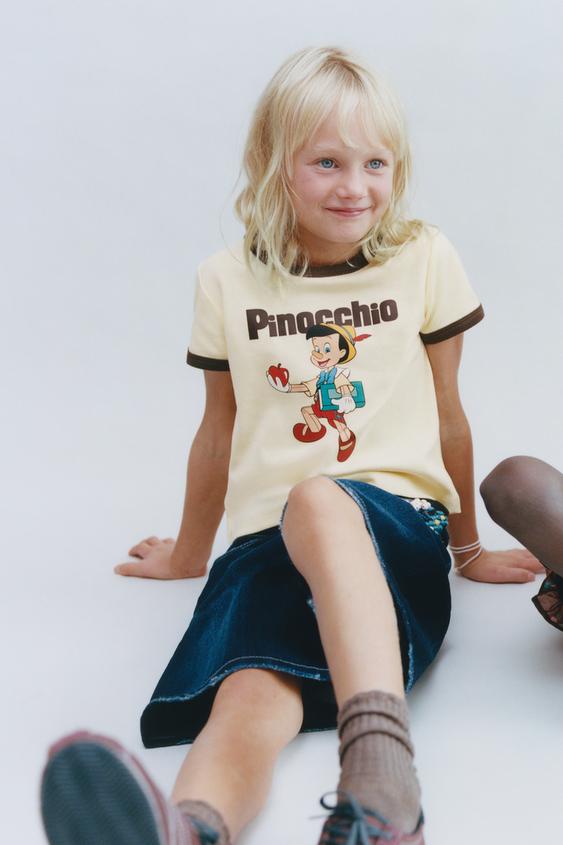 PINOCCHIO © DISNEY PRINT T-SHIRT - Vanilla by Zara - Image 0